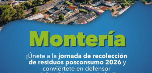 Imagen De Monteria De Fondo Con Invitación A Participar En La Jornada Posconsumo 2026 De La CVS