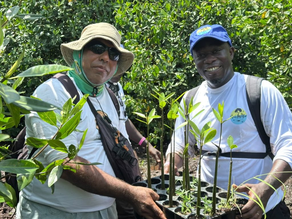 imagen de proyecto de vida manglar con delegacion de personas de Africa